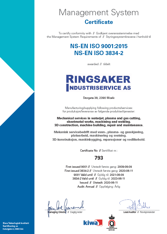 Sertifikat ISO 9001:2015